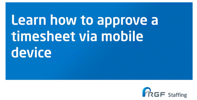 How to approve timesheet via mobile